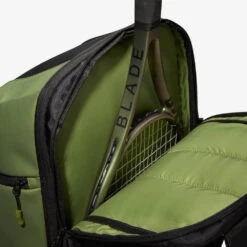 Wilson Blade V8 Backpack - Black/Green -Tennis Gear Store Bladebackpack3
