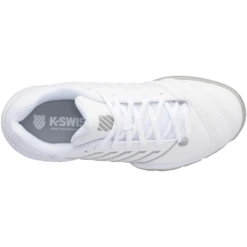 K-Swiss Bigshot Light 4 (Junior's) - White/High-Rise/Silver -Tennis Gear Store K SwissSkyView