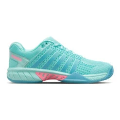 K-Swiss Express Light Pickleball (Women's) - Aruba Blue/Maui Blue/Neon Pink