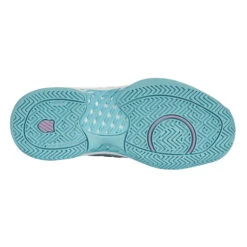 K-Swiss Hypercourt Express 2 (Women's) - Brilliant White/Angel Blue/Sheer Lilac -Tennis Gear Store K96613 190c