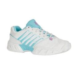 K-Swiss Bigshot Light 4 (Women's) - Brilliant White/Angel Blue/Sheer Lilac -Tennis Gear Store K96989 190d