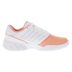 K-Swiss Bigshot Light 4 (Women's) - Peach Amber/White/Asphalt 5 K-Swiss Bigshot Light 4 (Women's) - Peach Amber/White/Asphalt -Tennis Gear Store K96989 683 A