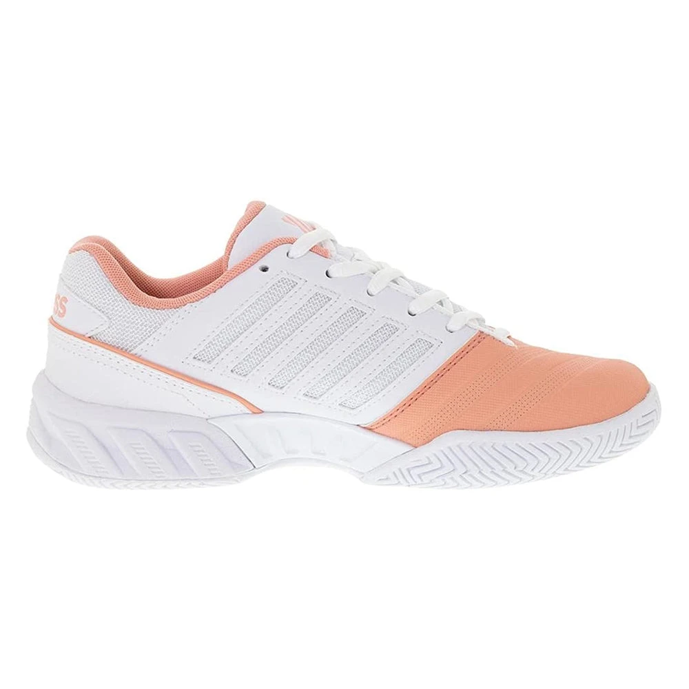 K-Swiss Bigshot Light 4 (Women's) - Peach Amber/White/Asphalt 3 K-Swiss Bigshot Light 4 (Women's) - Peach Amber/White/Asphalt - Image 3