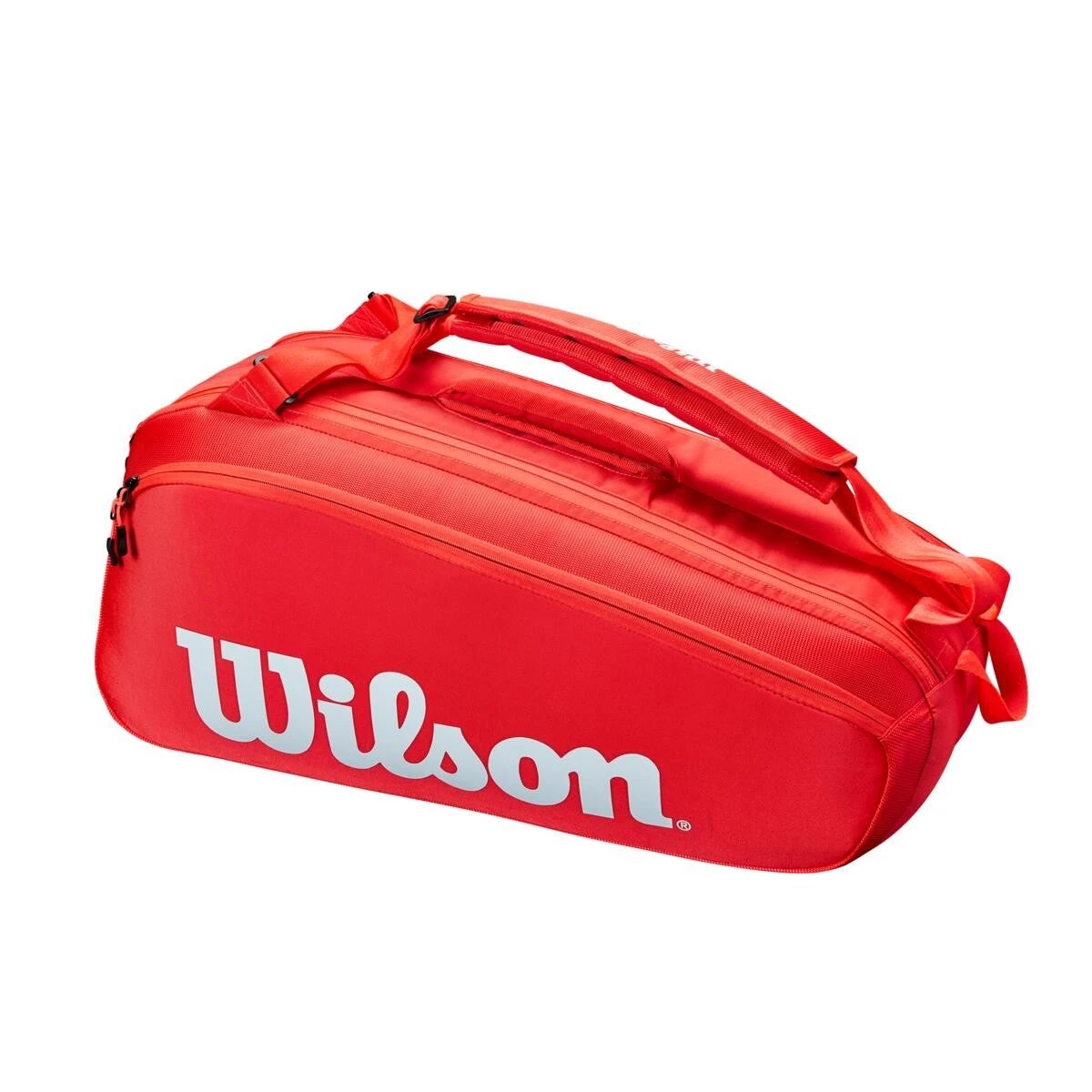 Wilson Super Tour 6 Pack Tennis Bag - Red 2 Wilson Super Tour 6 Pack Tennis Bag - Red - Image 2