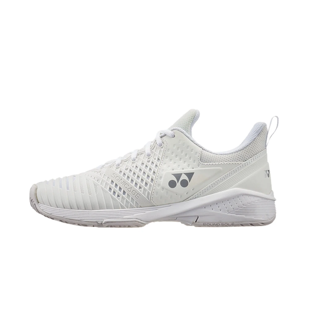 Yonex Power Cushion Sonicage 3 (Women's) - White/Silver 2 Yonex Power Cushion Sonicage 3 (Women's) - White/Silver - Image 2